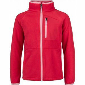 Columbia FAST TREK II FULL ZIP Dětská fleecová mikina, červená, velikost