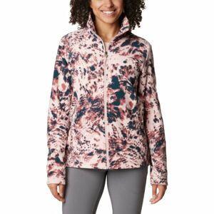 Columbia FAST TREK PRINTED JACKET Dámská mikina, růžová, velikost XL