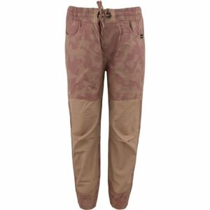ALPINE PRO Chlapecké outdoorové kalhoty Chlapecké outdoorové kalhoty, hnědá, velikost 104-110