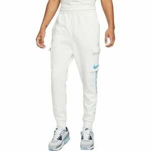 Nike NSW REPEAT SW FLC CARGO PANT Pánské tepláky, bílá, velikost XXL