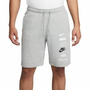Nike CLUB+ FT SHORT MLOGO Pánské šortky, šedá, velikost S