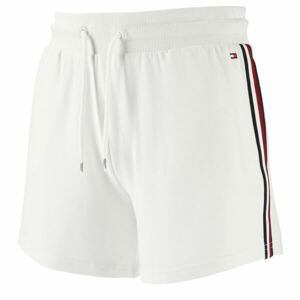 Tommy Hilfiger TH GLOBAL STRIPE-SHORT Dámské šortky, bílá, velikost XS