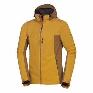 Northfinder BRENSSON Pánská softshellová bunda, žlutá, velikost S