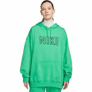 Nike NSW FT OS FLC PO HOODIE SW Dámská mikina, zelená, velikost L