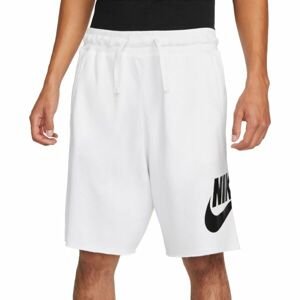 Nike CLUB ALUMNI HBR FT SHORT Pánské šortky, bílá, velikost XXL