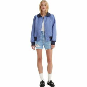 Levi's HIGH WAISTED MOM SHORT Dámské džínové kraťasy, světle modrá, velikost 27