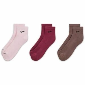 Nike EVERYDAY PLUS Pánské středně vysoké ponožky, růžová, velikost M