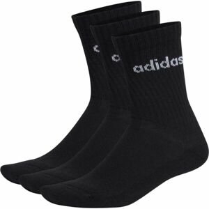 adidas C LIN CREW 3P Ponožky, černá, velikost S