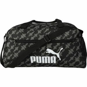 Puma PHASE AOP SPORTS Sportovní taška, černá, velikost