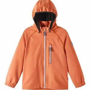 REIMA VANTTI Dětská softshellová bunda, oranžová, velikost 122