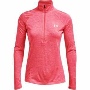 Under Armour TECH 1/2 ZIP - TWIST Dámská mikina, růžová, velikost sm