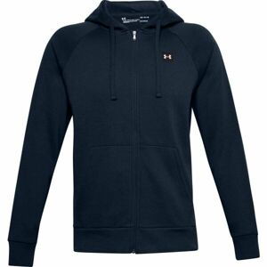 Under Armour RIVAL FLEECE FZ HOODIE Pánská mikina, tmavě modrá, velikost md