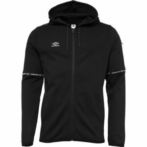 Umbro TECH FZ HOODIE Pánská sportovní mikina, černá, veľkosť S