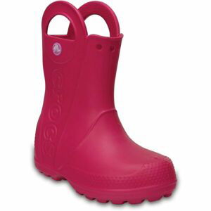 Crocs HANDLE IT RAIN BOOT KIDS Dětské holínky, růžová, velikost 22/23