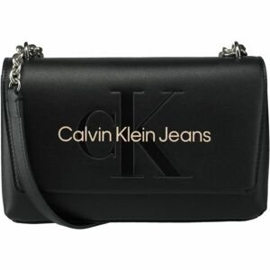 Calvin Klein SCULPTED EW FLAP CONV25 MONO Dámská kabelka, černá, velikost
