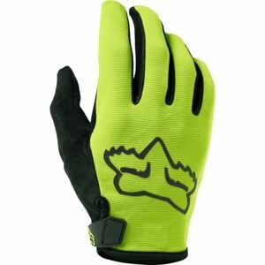 Fox RANGER Cyklistické rukavice, reflexní neon, veľkosť L