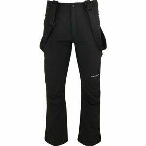 ALPINE PRO DELAN Pánské lyžařské kalhoty, černá, velikost L