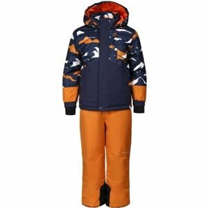 ALPINE PRO LARQO Dětský lyžařský set, oranžová, velikost 140-146