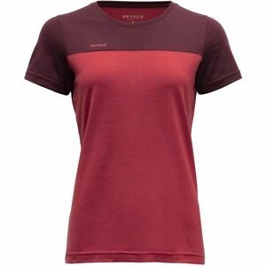 Devold NORANG MERINO 150 TEE Dámské triko, červená, velikost XL