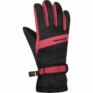Hannah CLIO JR Dětské rukavice, černá, veľkosť 11-12
