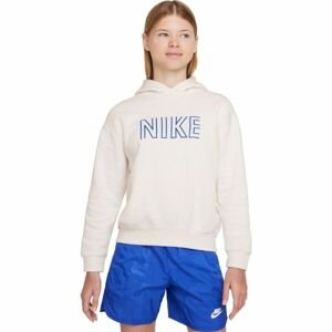 Nike NSW OS PO Dívčí mikina, bílá, velikost L