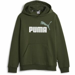 Puma ESS + 2 COL Chlapecká mikina, zelená, velikost 128