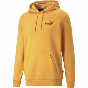 Puma ESSENTIALS SMALL LOGO HOODIE Pánská mikina, žlutá, veľkosť XL