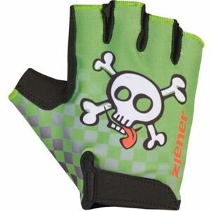 Ziener CLOSI JR Dětské cyklistické rukavice, zelená, velikost S