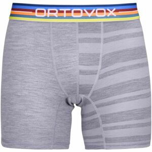 ORTOVOX 185 ROCK'N'WOOL BOXER M Pánské spodky, šedá, velikost