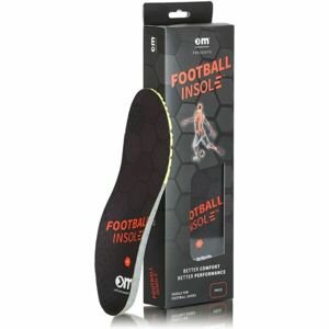 ORTHOMOVEMENT UPGRADE FOOTBALL INSOLE Vložky do bot, černá, velikost 39