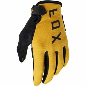 Fox RANGER GEL Cyklistické rukavice, žlutá, veľkosť M