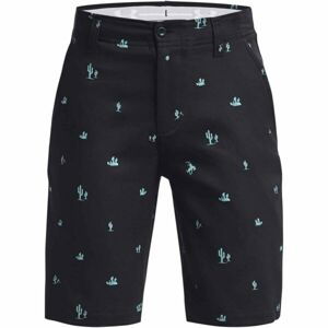 Under Armour BOYS GOLF PRINTED SHORT Chlapecké golfové šortky, černá, velikost XL