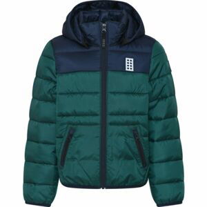 LEGO® kidswear LWJESSE 602 JACKET Chlapecká bunda, tmavě zelená, velikost 134