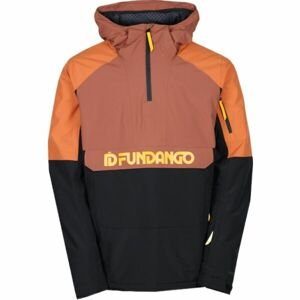 FUNDANGO BURNABY Pánská lyžařská/snowboardová bunda, oranžová, veľkosť M