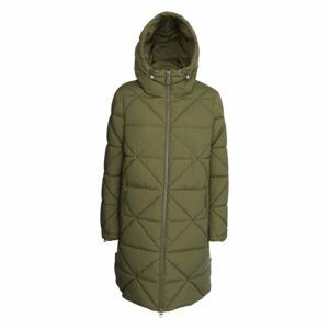 Geox W ALLENIE PARKA - SOFT POLY SH Dámská parka, khaki, velikost 42