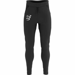 Compressport HURRICANE WINDPROOF Pánské větruodolné běžecké kalhoty, černá, velikost L