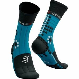 Compressport PRO RACING SOCKS WINTER TRAIL Zimní běžecké ponožky, modrá, veľkosť T1