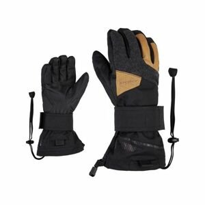 Ziener MAXIMUS AS® Pánské snowboardové rukavice, černá, veľkosť 9.5