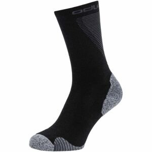 Odlo SOCKS CREW ACTIVE WARMRUNNING Ponožky, černá, velikost