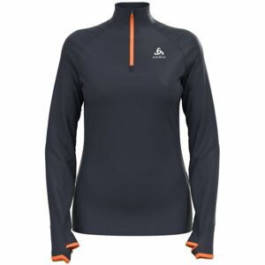 Odlo W MID LAYER 1/2 ZIP AXALP CERAMIWARM Dámská funkční střední vrstva, černá, velikost M