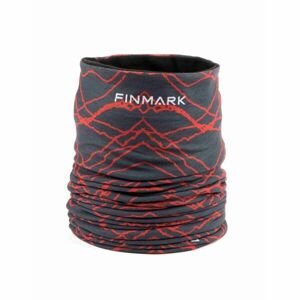 Finmark Multifunkční šátek s flísem Multifunkční šátek, červená, velikost UNI