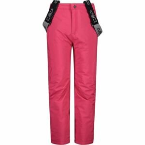 CMP KID SALOPETTE Dětské lyžařské kalhoty, růžová, velikost 128