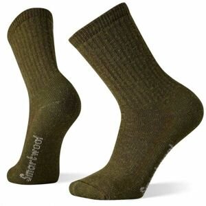 Smartwool HIKE CE FULL CUSHION SOLID CREW Pánské outdoorové ponožky, khaki, veľkosť L