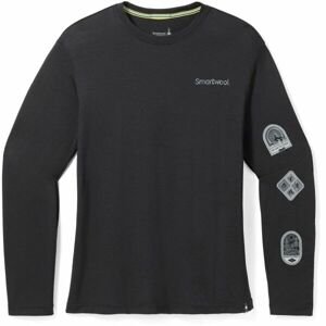 Smartwool OUTDOOR PATCH GRAPHIC Pánské triko, černá, veľkosť L
