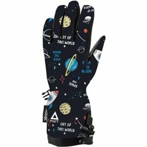 Matt GLOVES Dětské lyžařské rukavice, černá, veľkosť 5k