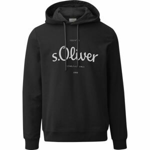 s.Oliver RL SWEATSHIRT NOOS Mikina s kapucí, černá, veľkosť XL