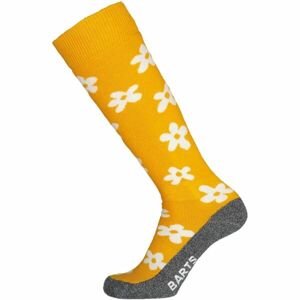 BARTS SKISOCK FLOWER Ponožky na lyže, žlutá, veľkosť 39/42