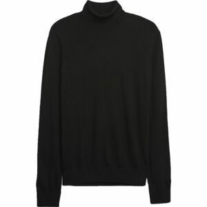 GAP MERINO TURTLENECK Pánský vlněný svetr, černá, veľkosť L