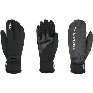 Level TRAIL POLARTEC I-TOUCH Pánské lyžařské rukavice, černá, velikost XL