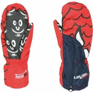 Level LUCKY Dětské lyžařské rukavice, červená, velikost III